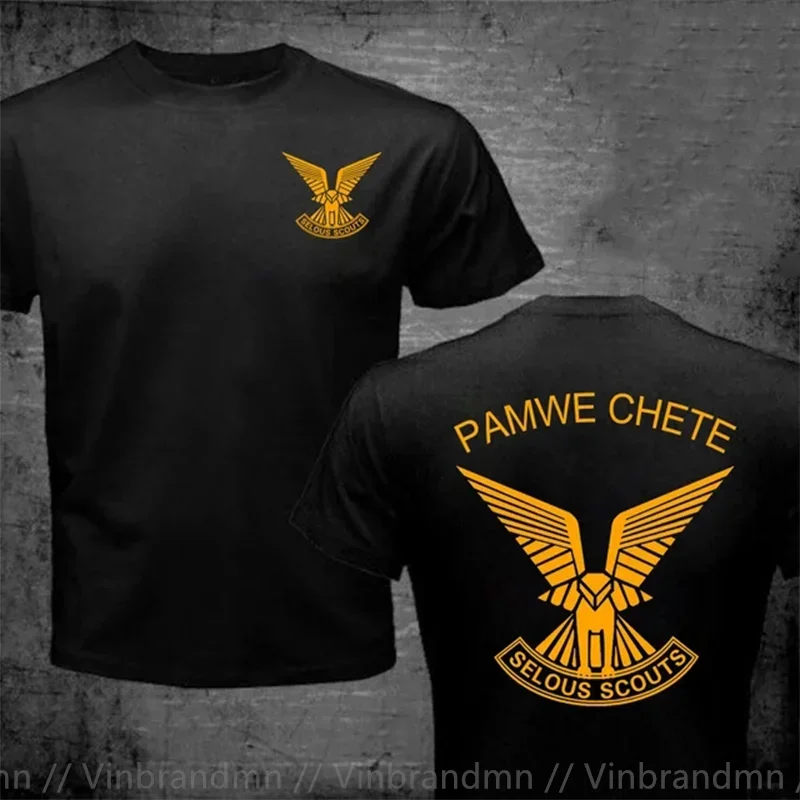 Rhodesian Zimbabwe Selous Scouts Pamwe Chete Logo T-Shirt Men Women Tee Shirt Creative Novelty Summer Army Green T Shirt For Man