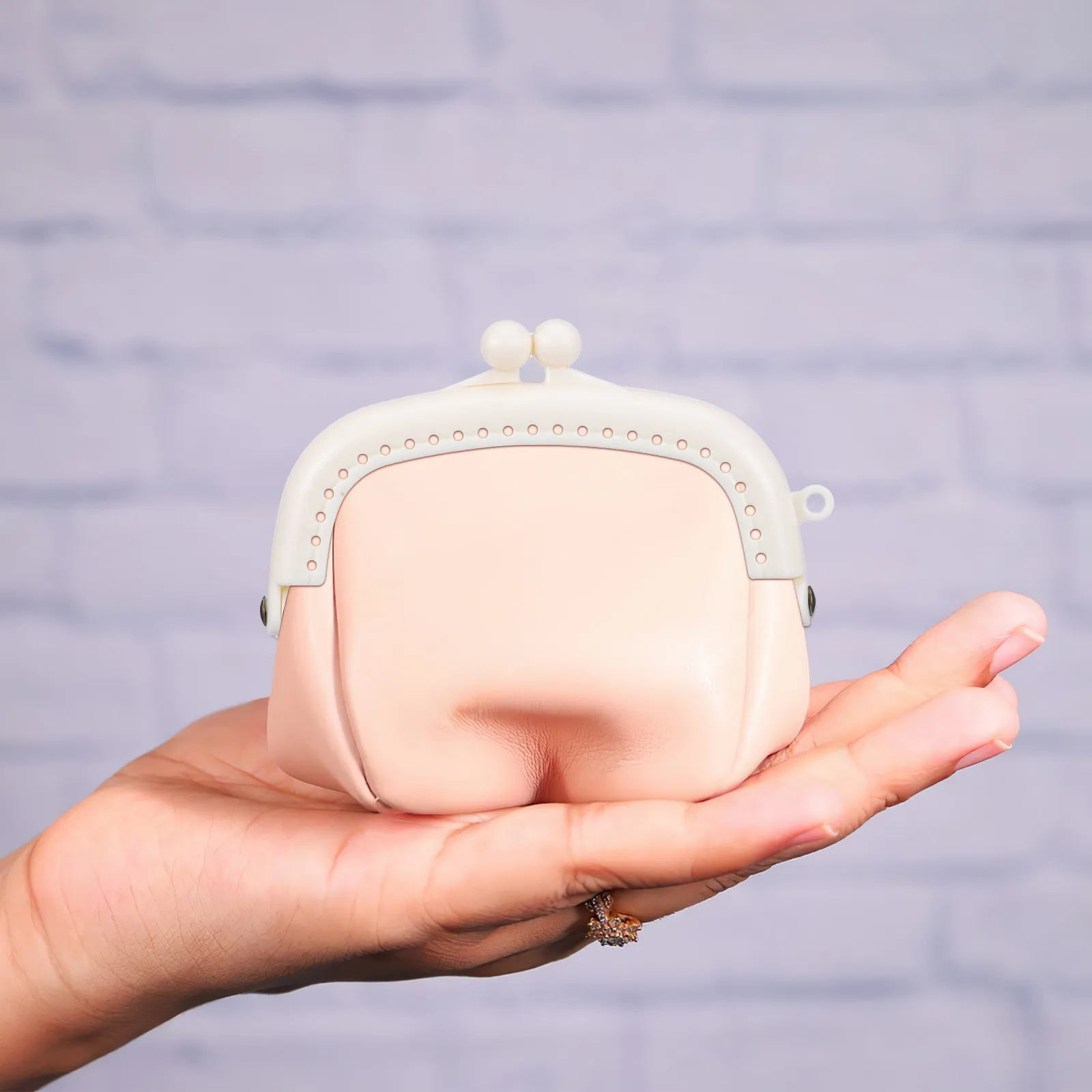 10Pcs Stylish Plastic Purse Handles Wallet Clasp Frame Curved Design for Handmade Bags Cloth Denim Knitting Purses Bag Making