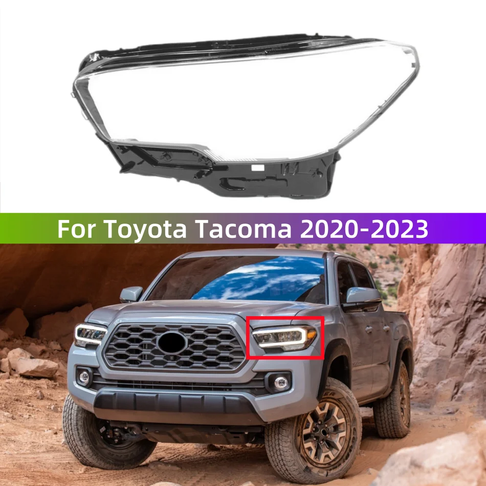 

For Toyota Tacoma 2020 2021 2022 2023 Car Headlight Cover Lampcover Lampshade Lamp Glass LensGlass Shell