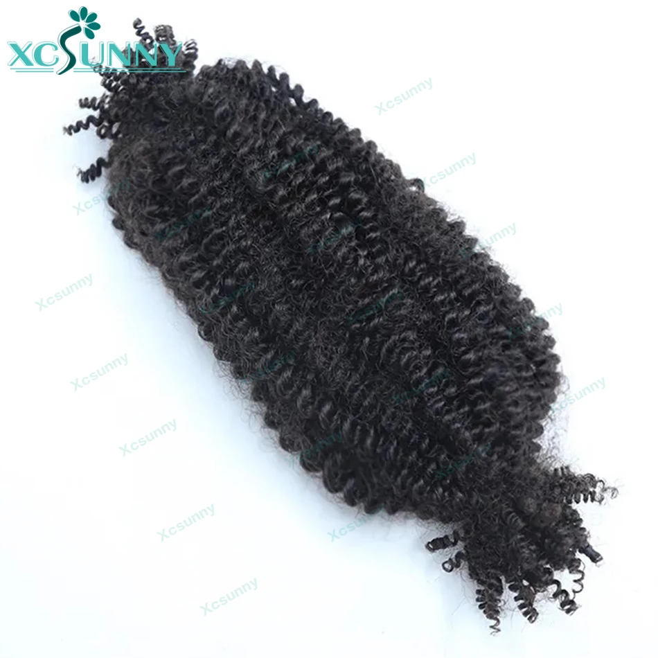 Human Hair Kinky Curly Twist Hair Extensions For Braids Double Drawn Natural Twist Braids Human Hair Locs Crochet Hair No Weft