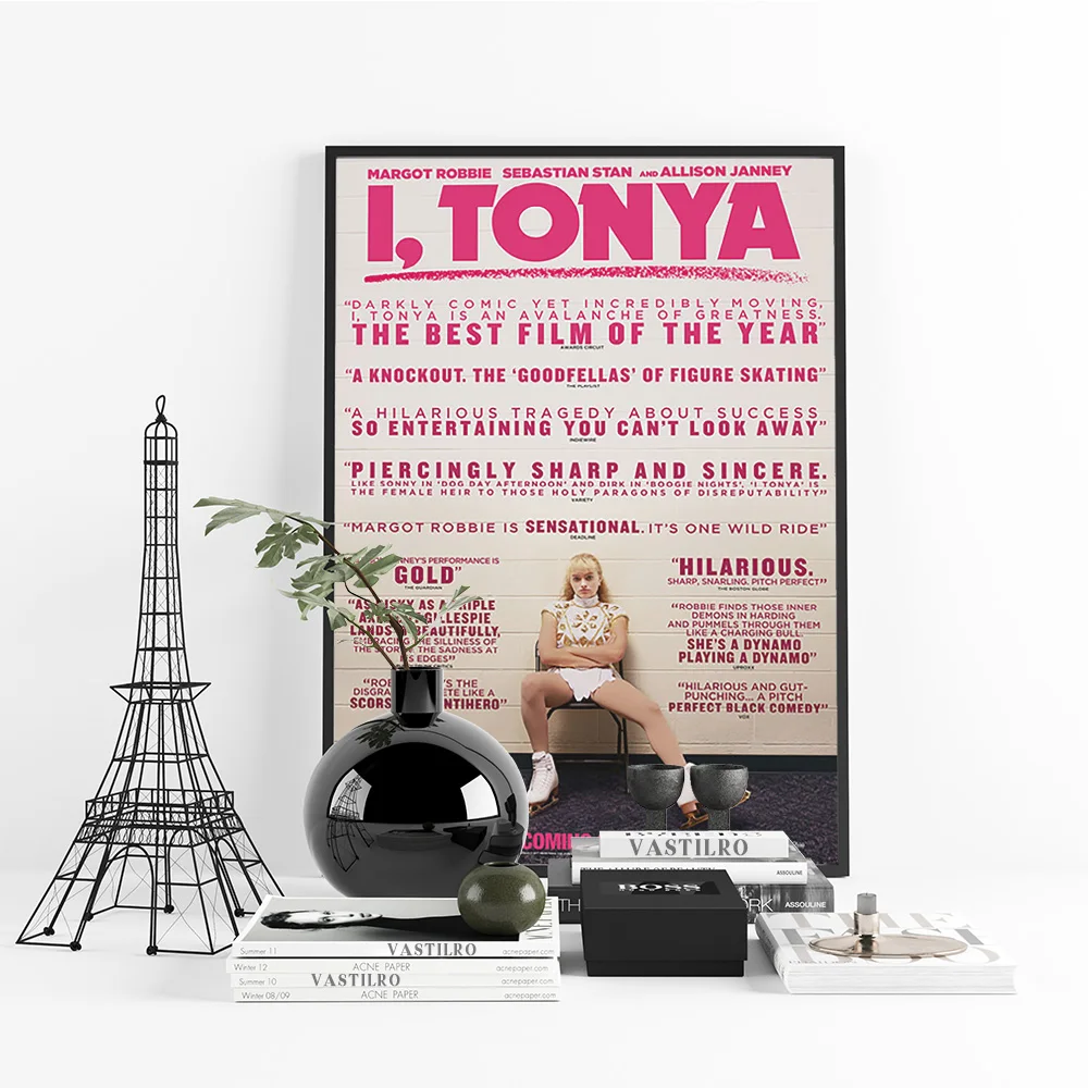 I Tonya السيرة الذاتية الأمريكية الرياضية السوداء الكوميديا الفيلم طباعة ملصق فني فيلم غرفة الفيديو ملصقات جدار ديكور قماش اللوحة