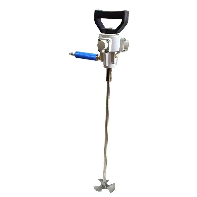 Pneumatic 5 Gallons Paint Mixer 20L Dye Glue Liquid Mixing Machine Portable Stainless Steel Air Agitator Stirrer NT-817