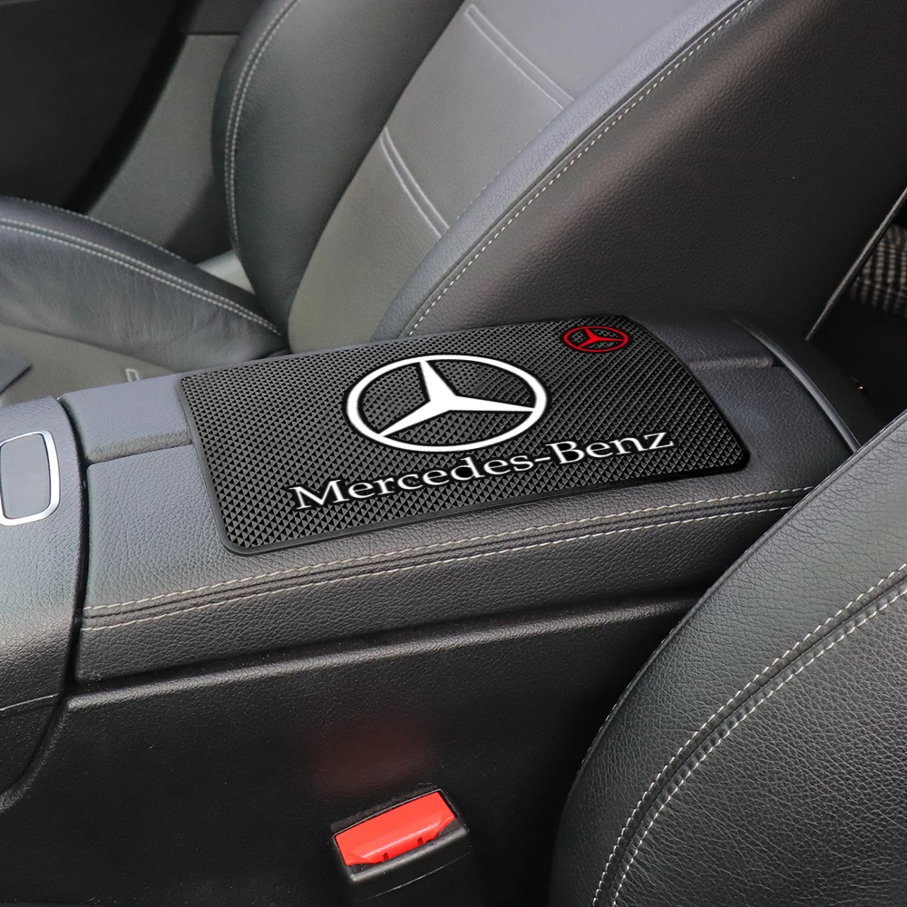 For Mercedes benz A B C E G CLA GLK CLASS W221 W212 W213 W176 Car Dashboard Non Slip Mat Phone Glasses Anti-skid Pad Accessories