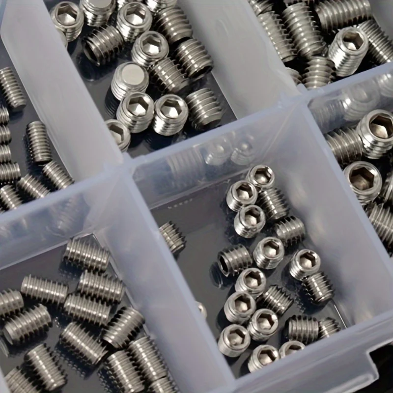 stainless steel headless hex socket screw set - M3/M4/M5/M6/M8 hex socket screws, num screws, machine screws