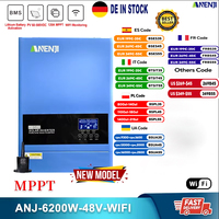 6.2KW 48V Hybrid Solar Inverter Pure Sine 230Vac On Grid+Off Grid MPPT Photovoltaic Solar Inverter 120A Solar Charger PV 500VDC