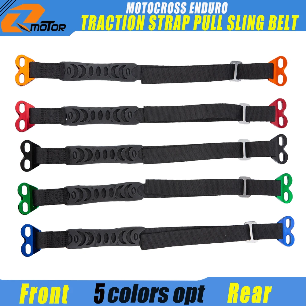 CNC Rescue Traction Strap Pull Sling Belt For Yamaha KTM Kawasaki Suzuki Honda Husqvarna CRF YZ KX EXC SX Road Motocross Enduro