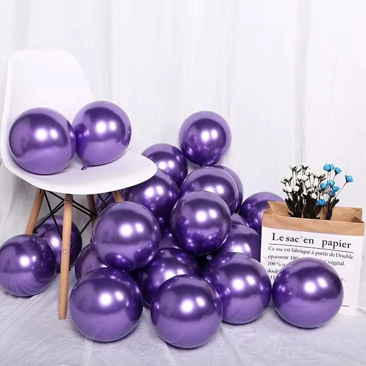 62PCS Purple Green Latex Balloon Wreath Arch Kit Mermaid Theme, Wedding, Birthday Party Decoration