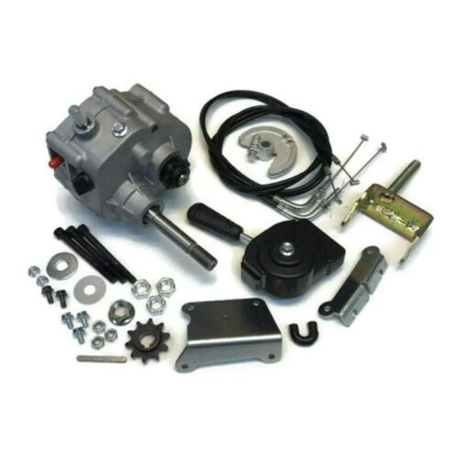 صندوق تروس عكسي للأمام من Go Kart متوافق مع محرك محرك محرك 2 HP إلى 11 HP لمشاريع المركبات الصغيرة ذاتية الصنع ومتانة عالية #1