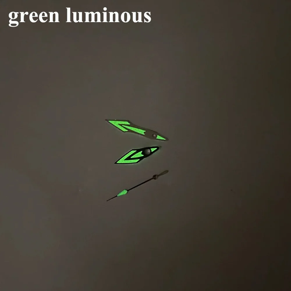 Аксессуары для часов, стрелки с зеленым светом, подходят для NH35/NH36, запасные части для часов, модифицированные иглы для часов