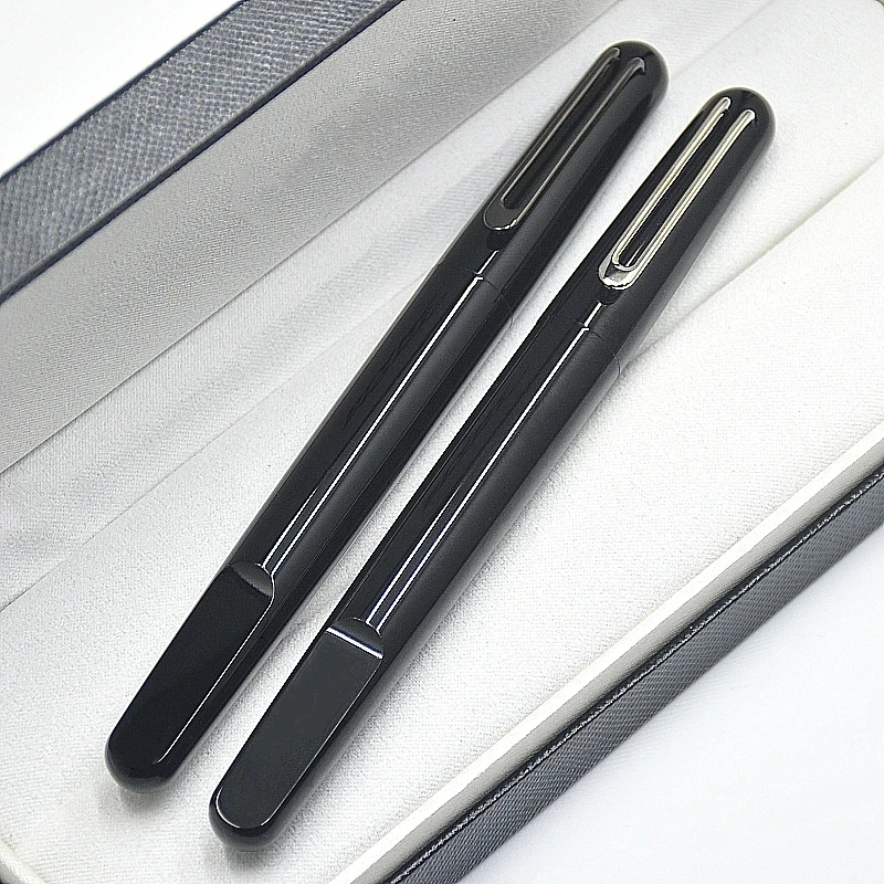 Luxury MB Magnetic Pen High Quality M Series Rollerball Pen Black Resin Plating Office School Stationery Writing Smooth Gel Pens