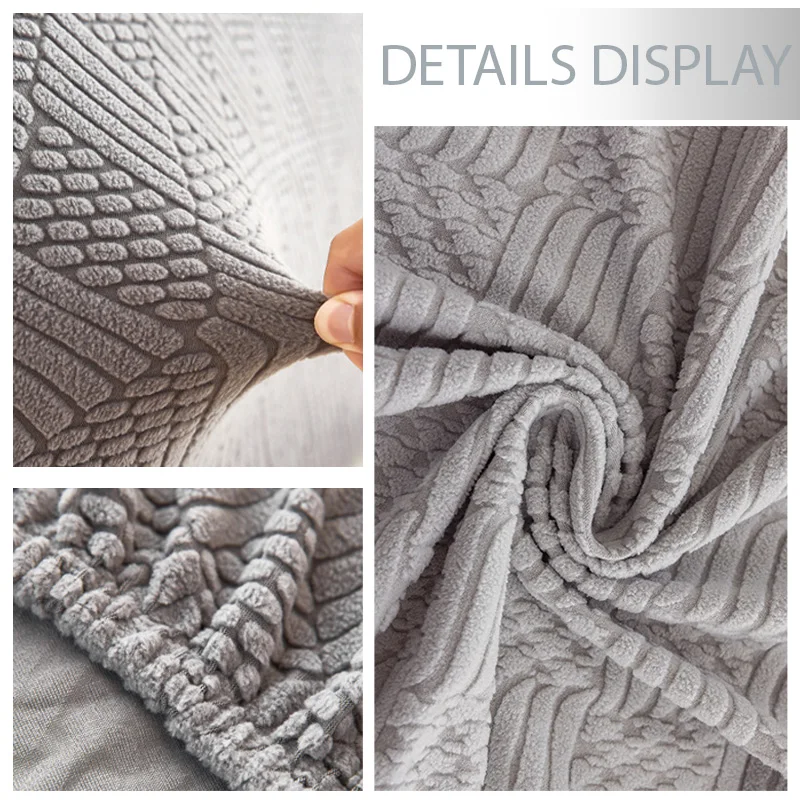 Nordic Jacquard Bed Headboard Cover Elastic All-inclusive Bed Backrest Cover Dustproof Bedside Protector Cover For 1.2-2.4M Bed
