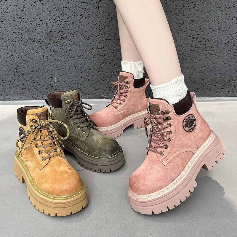 

High Quality Canvas Shoes for Women New Work Boots Palladium Style Fashion High-top Breathable Ankle Boots Casual Shoes Female