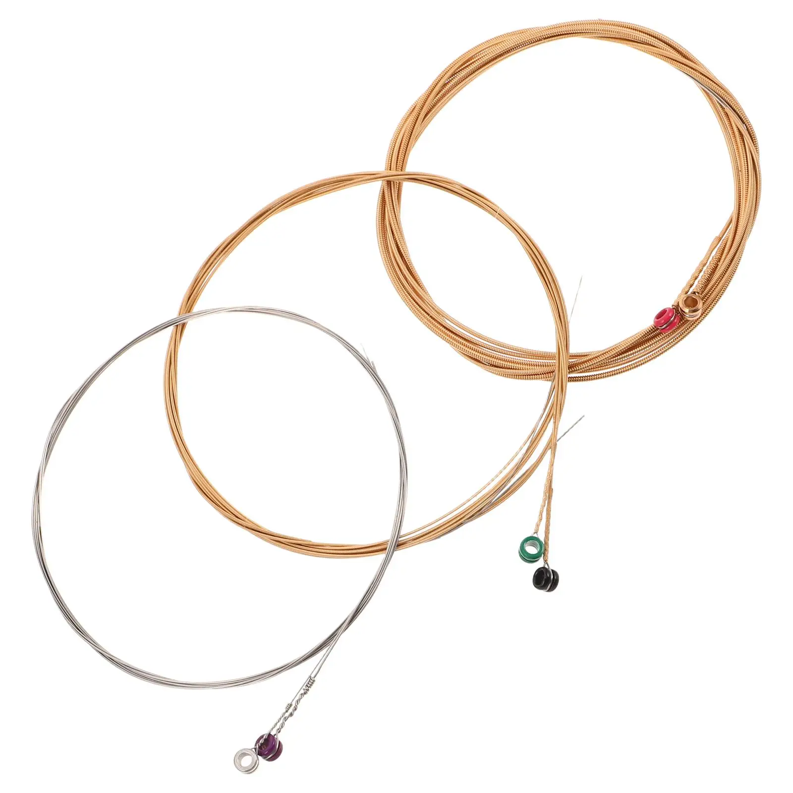 

6pcs Acoustic Guitar Strings Sturdy Folk Guitar String Replacement Acoustic Guitar Strings Guitar Repairing String Parts Folk