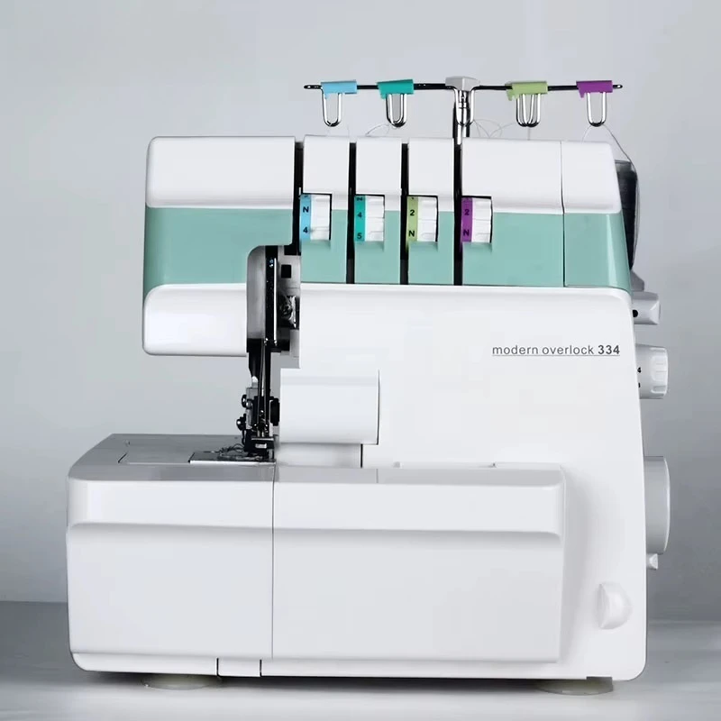 MRS334 1200RPM 30 * 22 * 32cm Household Overlock Sewing Machine 4-thread Overlock Sewing Machine