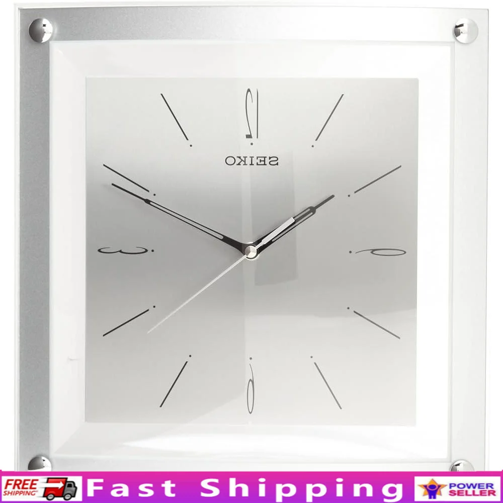 

Quiet Sweep Wall Clock Battery Powered Round Analog Timepiece Decorative Clock Living Room and Office
