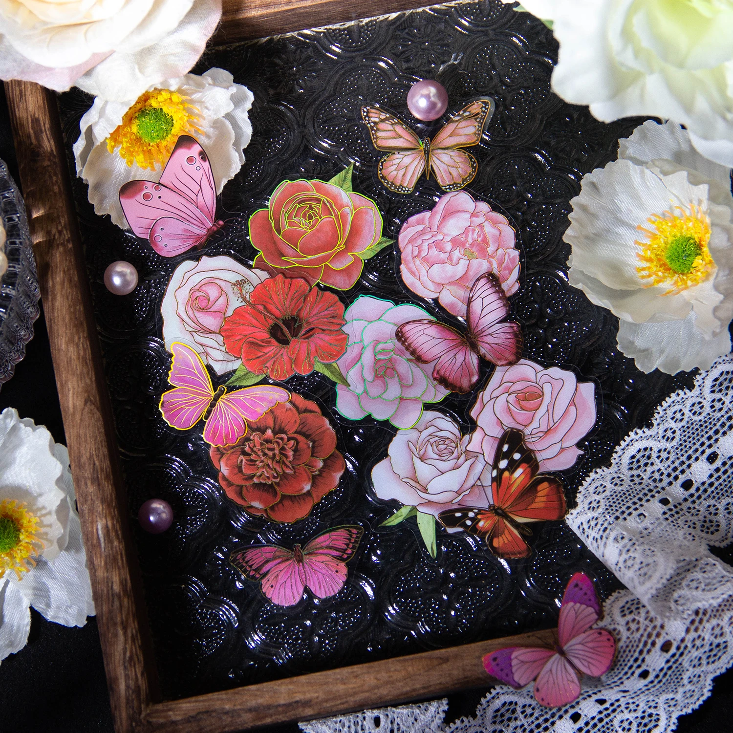 8Packs/Lot Tuin Stam Serie Retro Bronzing Huisdier Sticker