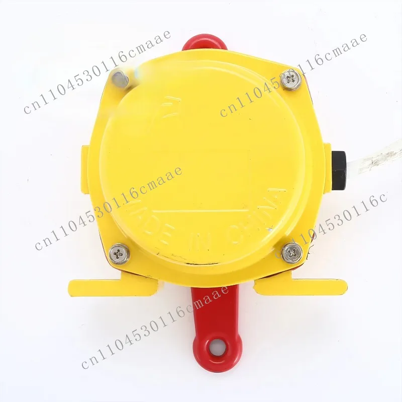 Two-way Pull Cord Switch with Indicator Light for Emergency Stop IP65 Rated Aluminum Material 220V 5A Conveyor Protection Device