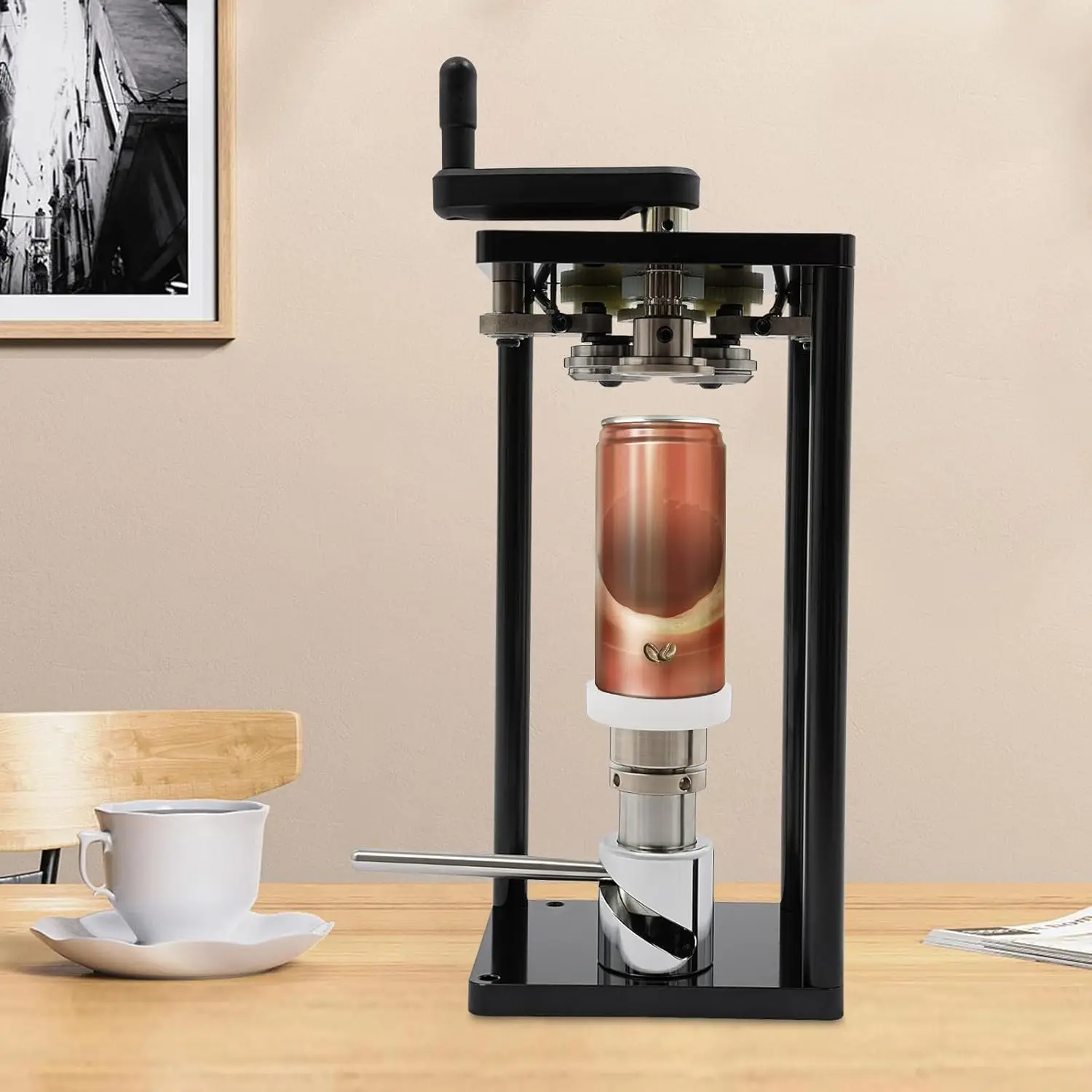 

Ручная машина для запечатывания банок для 2,17 дюйма, алюминиевых и ПЭТ-банок, регулируемая высота (4,53 дюйма/6,61 дюйма), инструмент для запечатывания банок, устройство для запечатывания бутылок