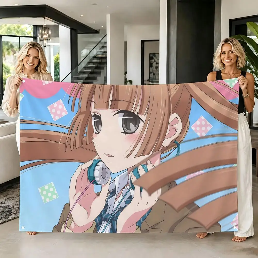 Rock Band Anime A-Anonymous Noise Flags Tapestry Creative Pattern Photo Living Room Wall Art Party Outdoor Decor