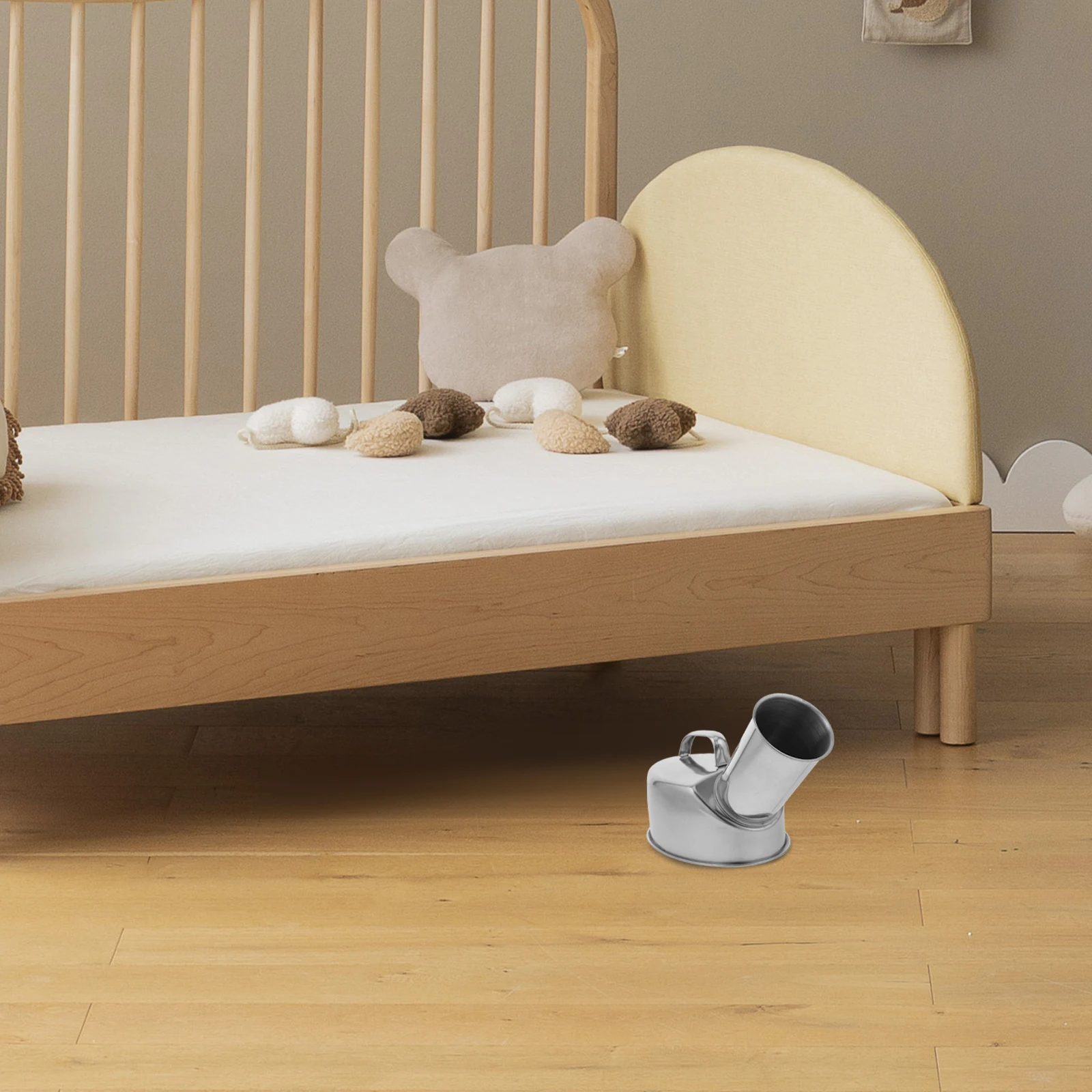 

Мужской писсуар из нержавеющей стали, 1,2 л, портативный многоразовый писсуар с защитой от разливов для мужчин, больничный, домашний, прикроватный, для путешествий, экстренной помощи ()