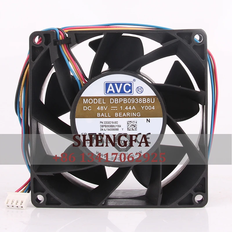 AVC DBPB0938B8U DC 48V 1.44A AC EC 9038 90X90X38MM 9CM Four-wire PWM Speed Regulation High air Volume  Cooling Fan
