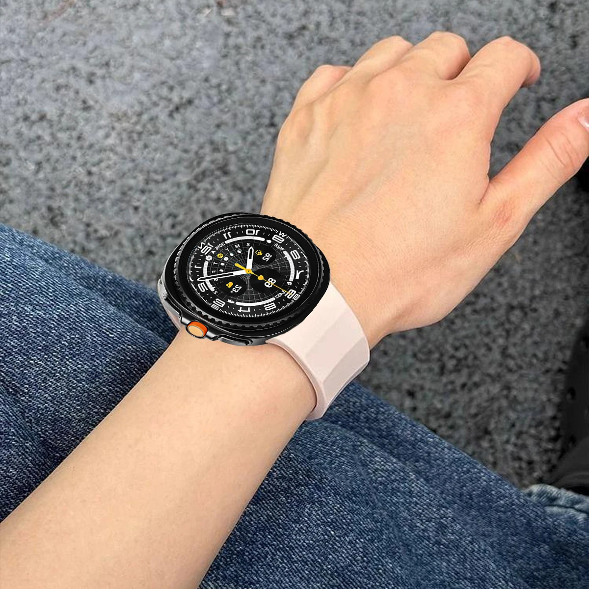 Силиконовый ремешок для Samsung Galaxy Watch 8 40 мм 44 мм Watch8 Classic 46 мм, силиконовый спортивный браслет Correa без зазоров