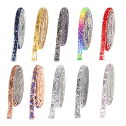 Ducrystal 10/15mm resina autoadesiva strass Trim Glitter cristallo strass nastro per scarpe fai da te, borse, abiti decorazione