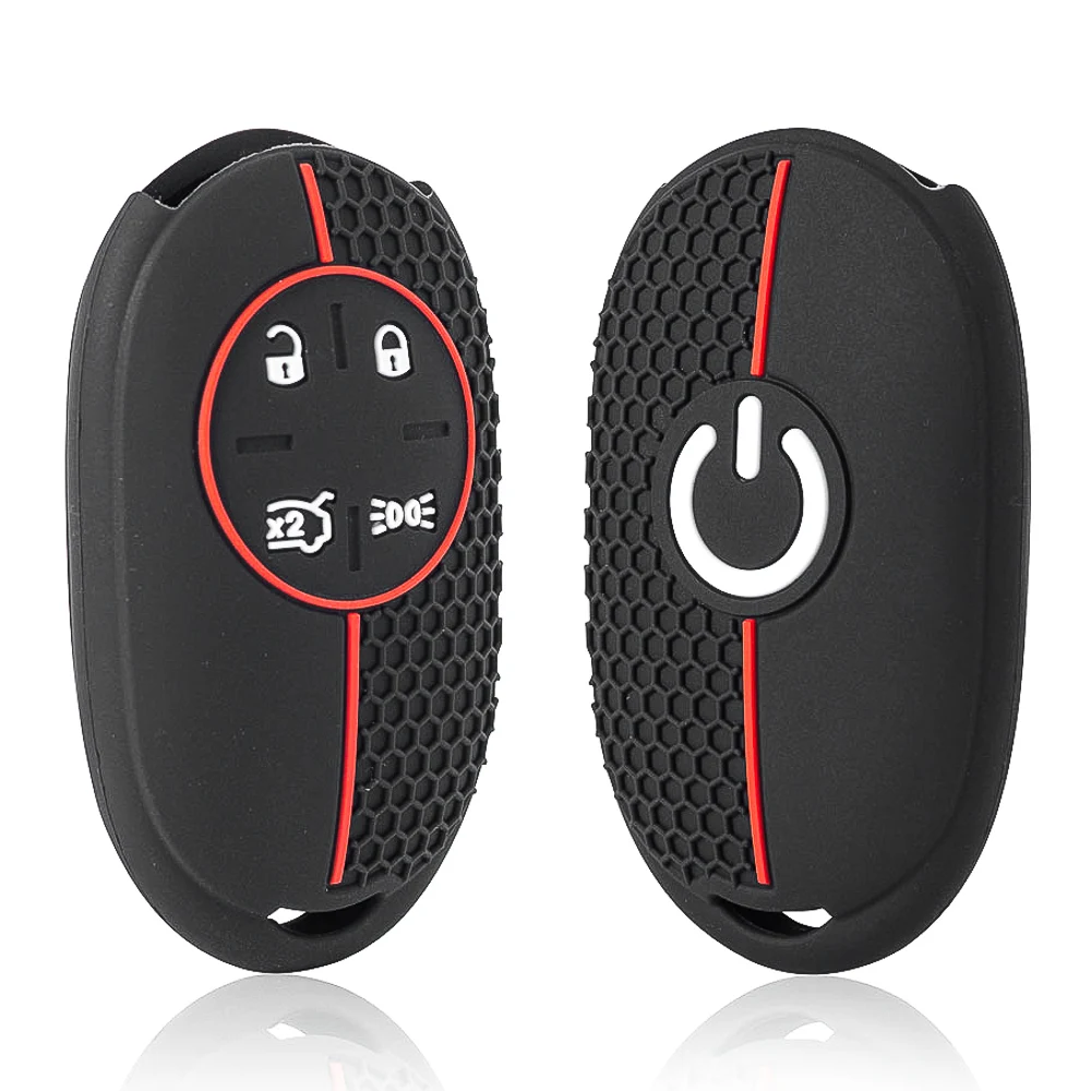 Fashion Hot Sales New For Fiat 500 500e 2023 Car Remote Key Case Silicone Chain Key Cover Holder 4 Buttons Protecor Shell Fob