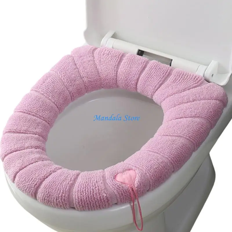 U2JC Winter Toilet Cover Soft Fiber Quick Installation Handle Design