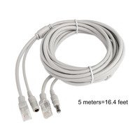 30m/20m/15m/10m/5m RJ45 + DC 12V Power Lan Cable Cord Network Cables for CCTV network IP Camera