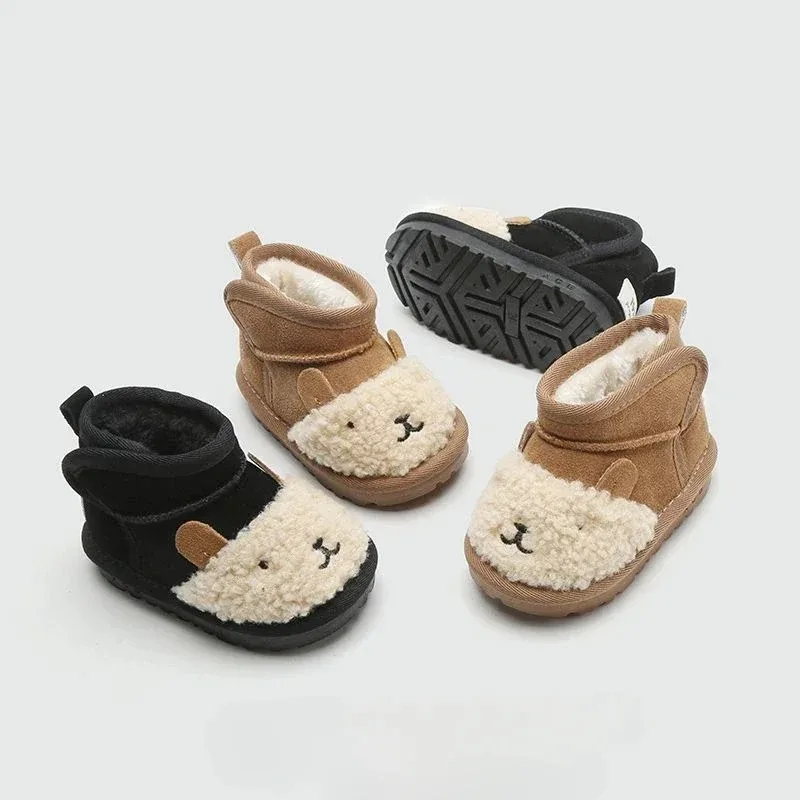 Botas de neve curtas para bebê, Sapatos de inverno quente, Sapato De Algodão Grosso, Tasman