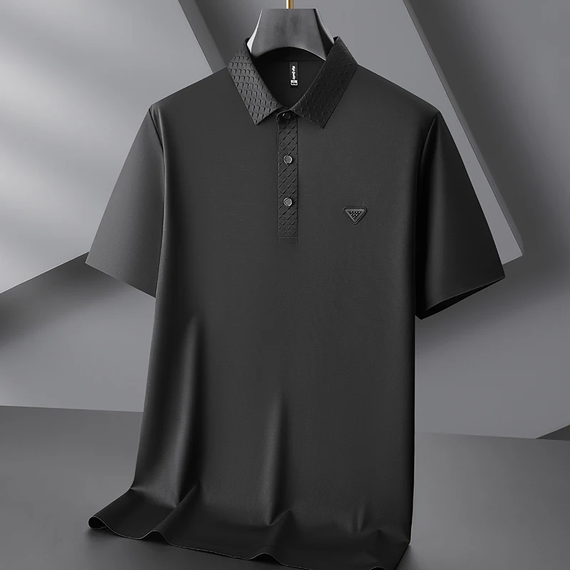 8XL 7XL 6XL 2026 New Summer Fashion Printed Mens Polo Shirt High End Luxury Cool Polos Homme Short Sleeve Loose T-shirt Homme