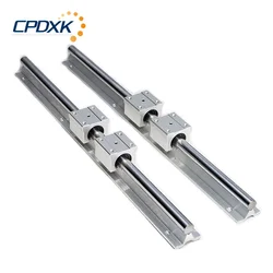 2pcs Linear Guide Rail SBR12 / SBR16 / SBR20 L1000mm+ 4pcs SBR12/16/20UU Linear Bearing Blocks For CNC Part