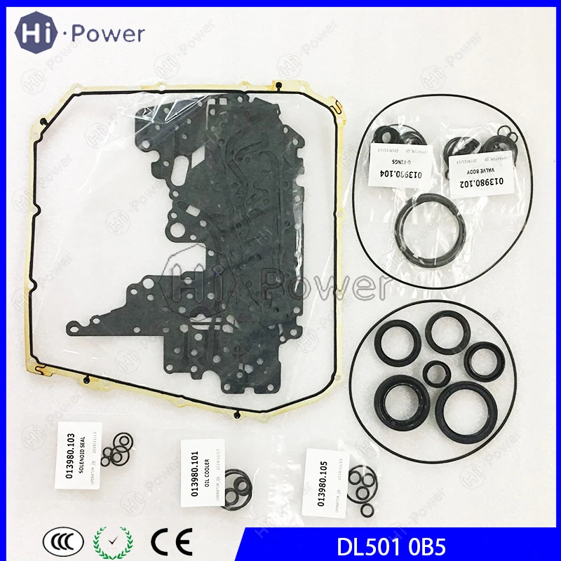 DQ501 0B5 OB5 Transmission Clutch Overhaul Gasket Oil Seal Ring For AUD Gearbox Repair Rebuild kit