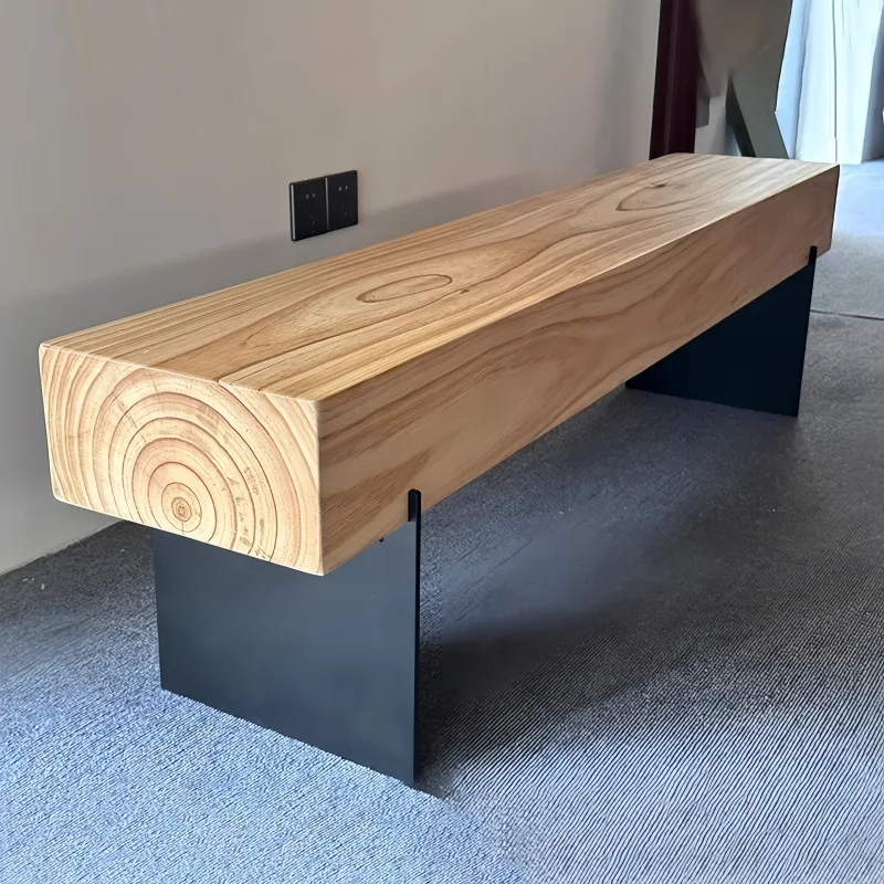 مقعد الترفيه الخشب الصلب خزانة التلفزيون الخشب الصلب مقعد الأحذية متجر الملابس الحد الأدنى مقاعد البدلاء Bureaustoel الأثاث التجاري