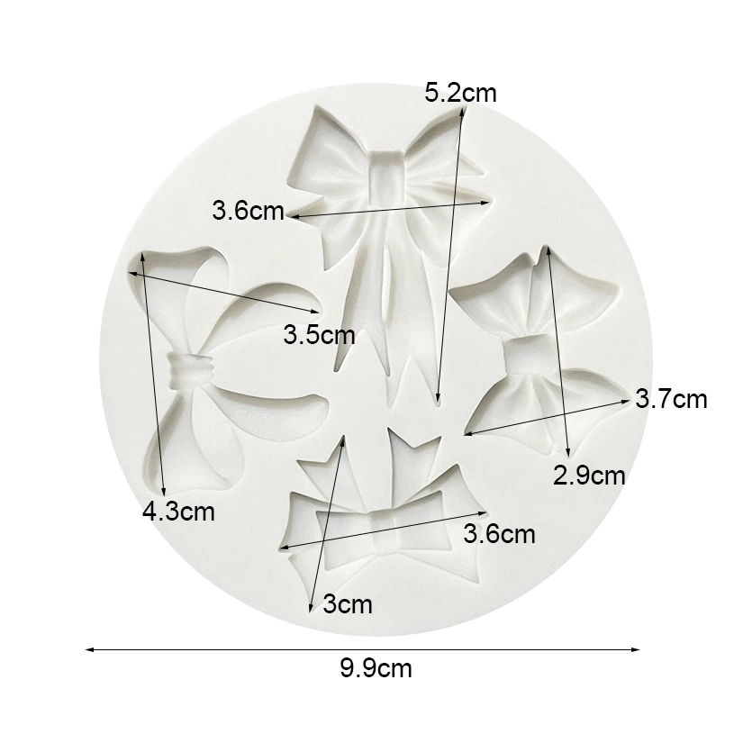 Bogen Silikon Kuchen Backform Sugarcraft Schokolade Cupcake Backform Fondant Kuchen Dekorieren Werkzeuge – Detail 7