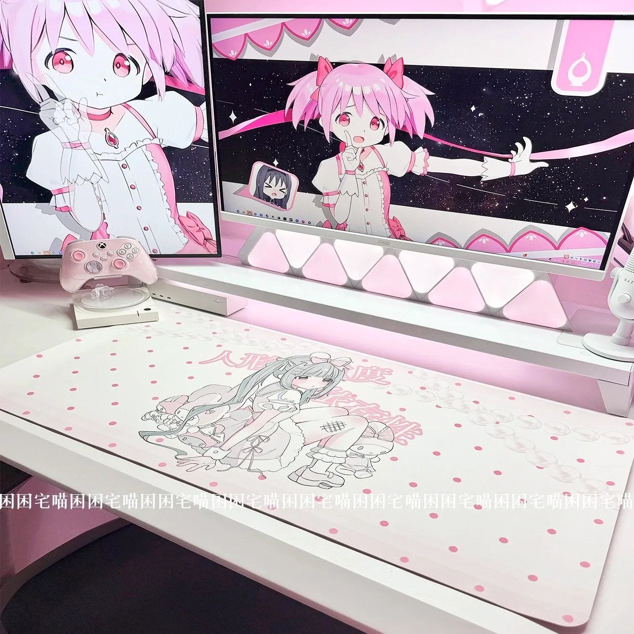 Série original de bonecas de menina, tapete de mesa de couro, mouse pad fofo e-sports