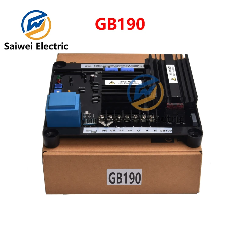 

GB190 AVR Генератор щеток Автоматический регулятор напряжения 20A Модуль стабилизатора возбуждения полной волны AC 220 В 380 В Универсальный комплект xeo