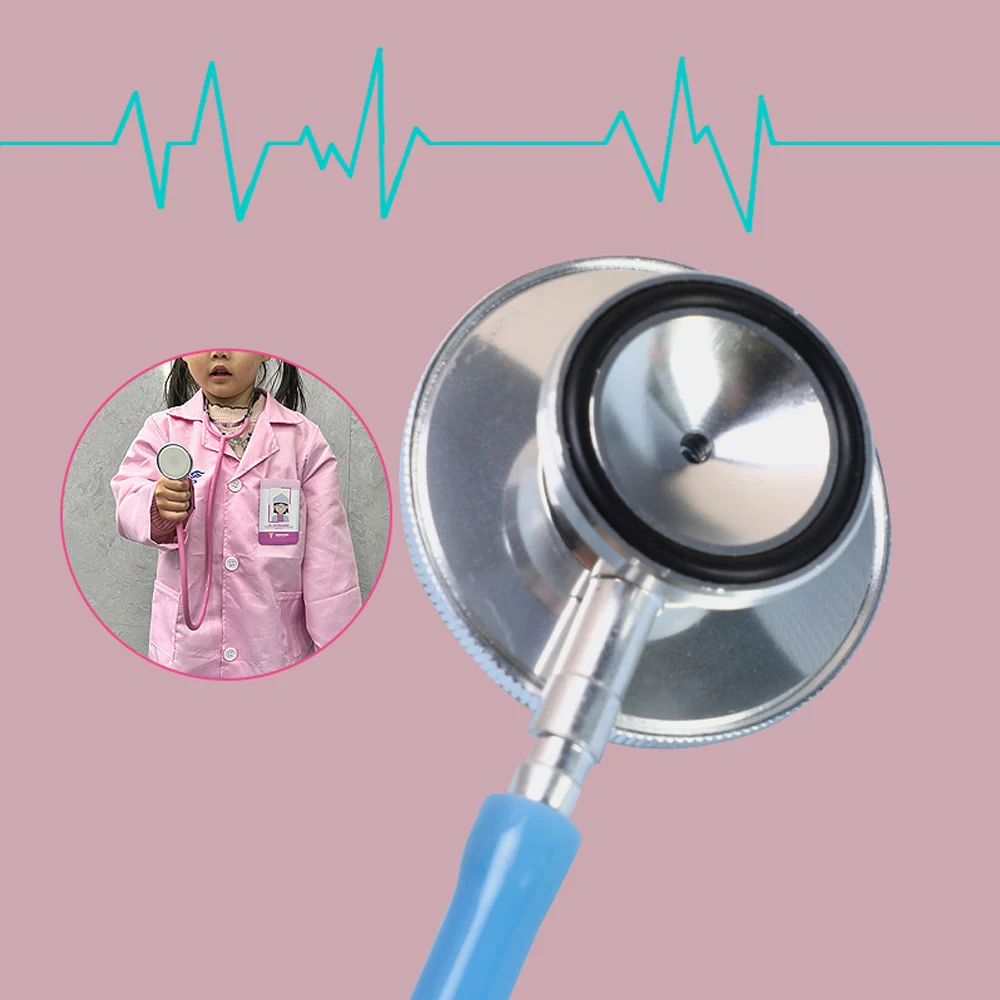 2 Pieces Silver Stethoscope Metal Stethoscope Head Auscultation Head Medical Cardiology Stethoscope Accessories Pendant view 6