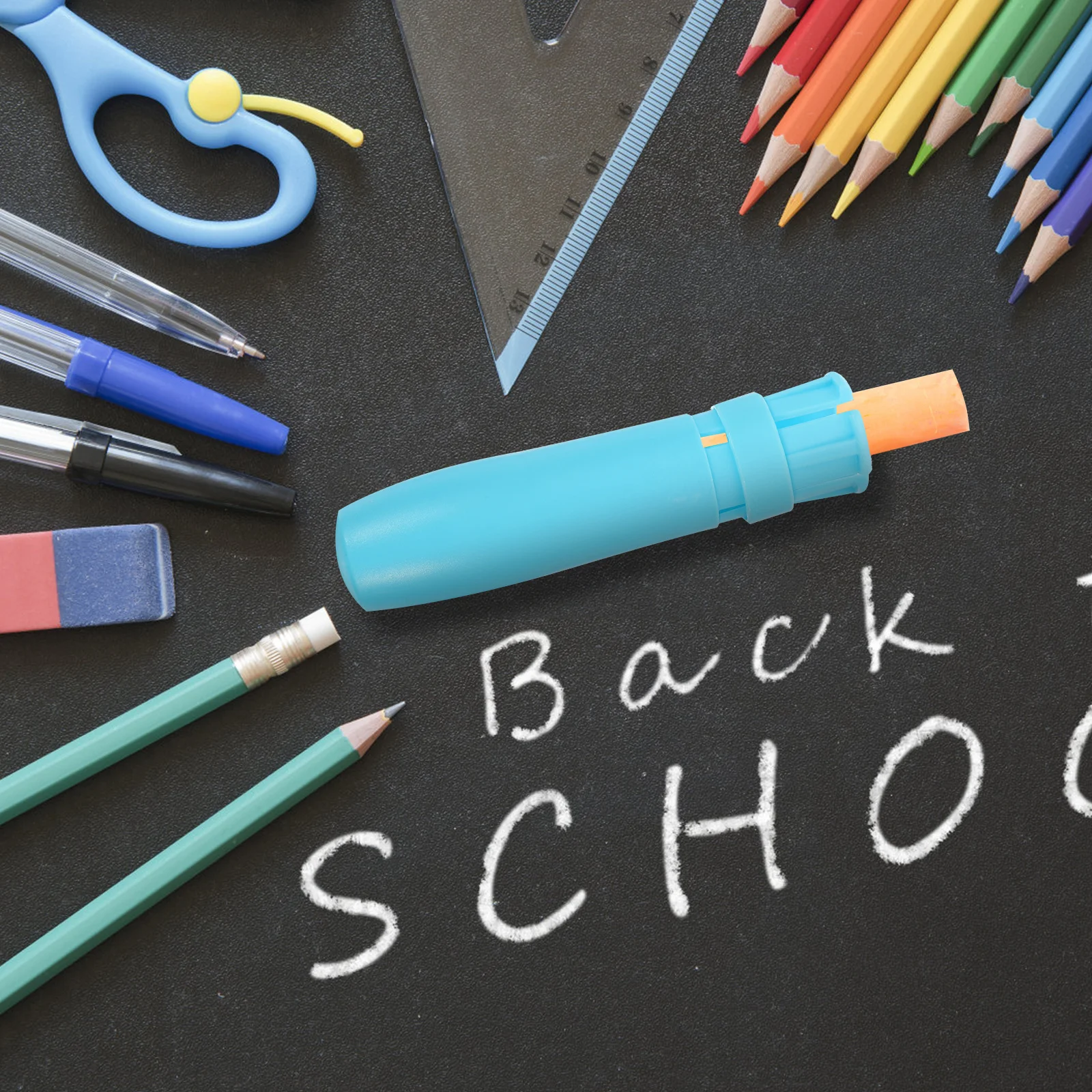 

5Pcs Chalk Clip Holder Plastic Adjustable Extender Dust- for Schools Offices Homes Chalk Clip School Supplies