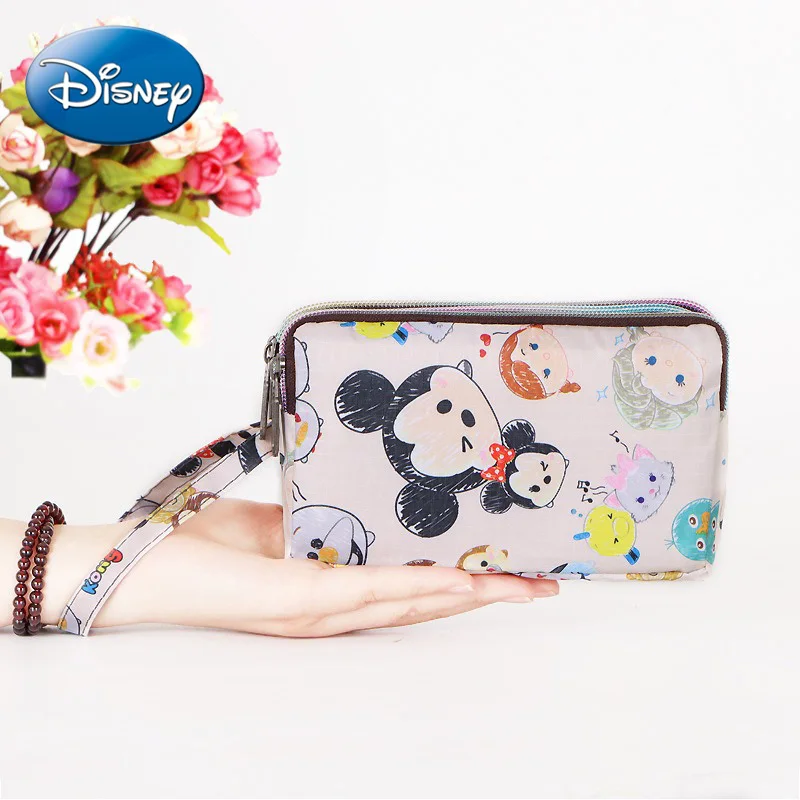 

Disney Mickey Cartoon Women's Wallet Luxury Brand Long Women's Coin Purse Large Capacity Fashion Trendy Clutch Mobile Phone Bag