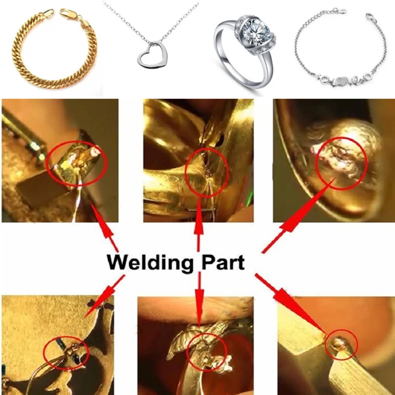 Mini YAG Laser Jewelry Welder 60W 100W 200W Spot Welding Machine with CCD Microscope for Gold Silver Chain Ring Pendant Repair 6
