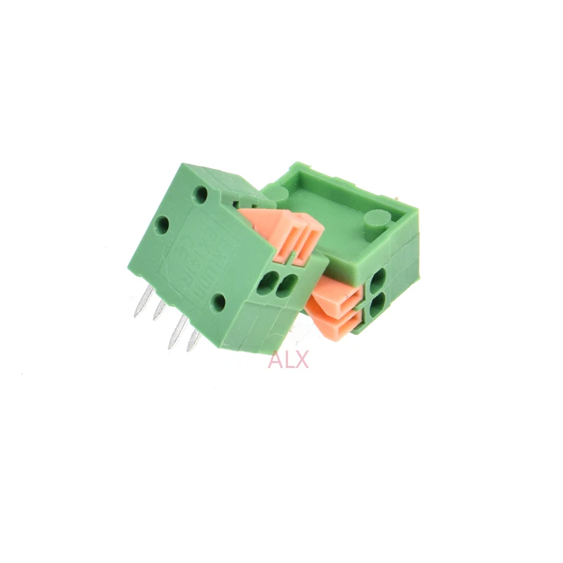 Obrázek 4: 10ks kf141r 2nz špendlík jaro svorka blok konektor 2.54mm namestí pravá úhel 2póly 2os pro PCB (desky plošných spojů) montuje spojování