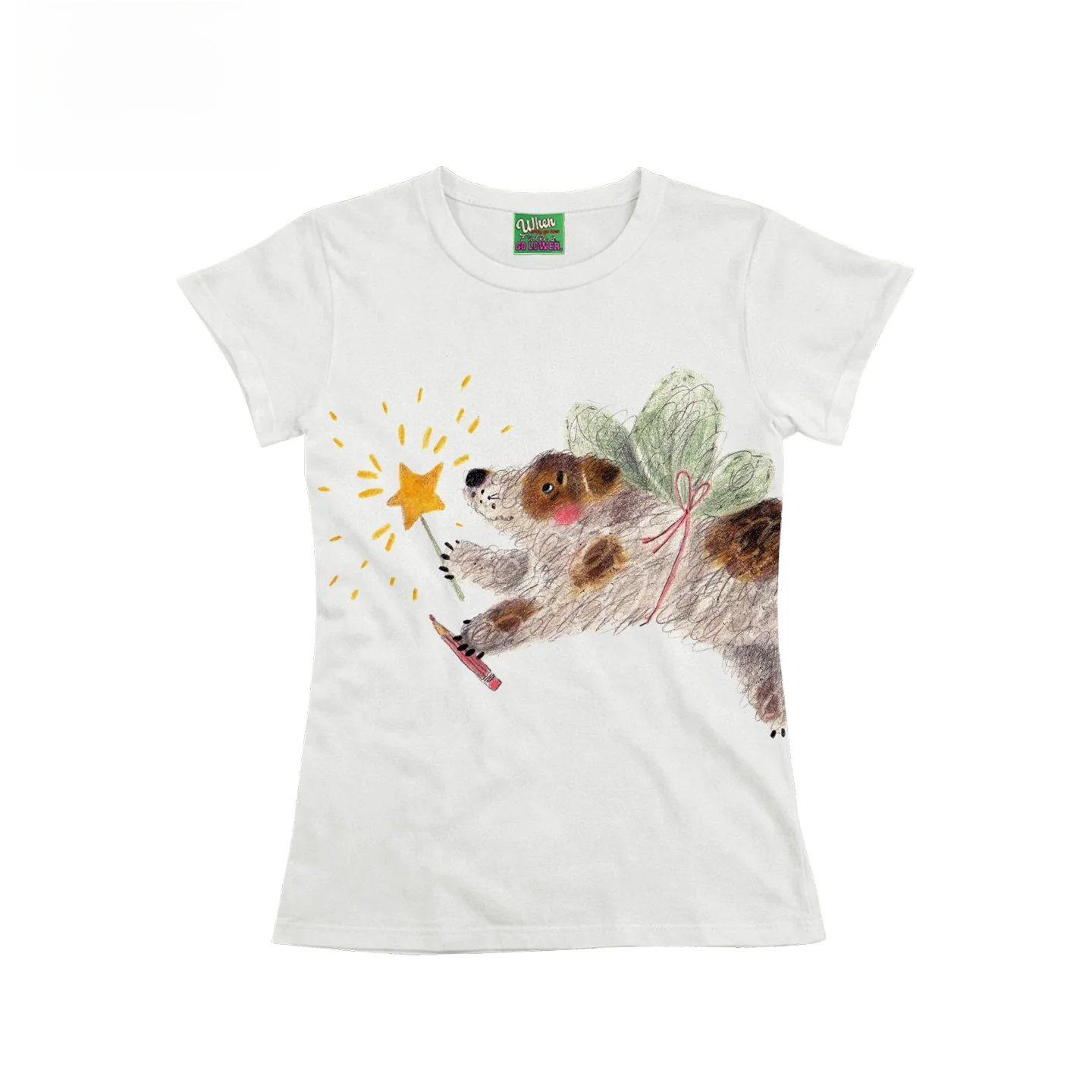 Cute Pet Artist Y2K Spicy Girl T-Shirt Interesting Soul Ins Style Children's Design Lovely Meme Pet Artist Top for Spring