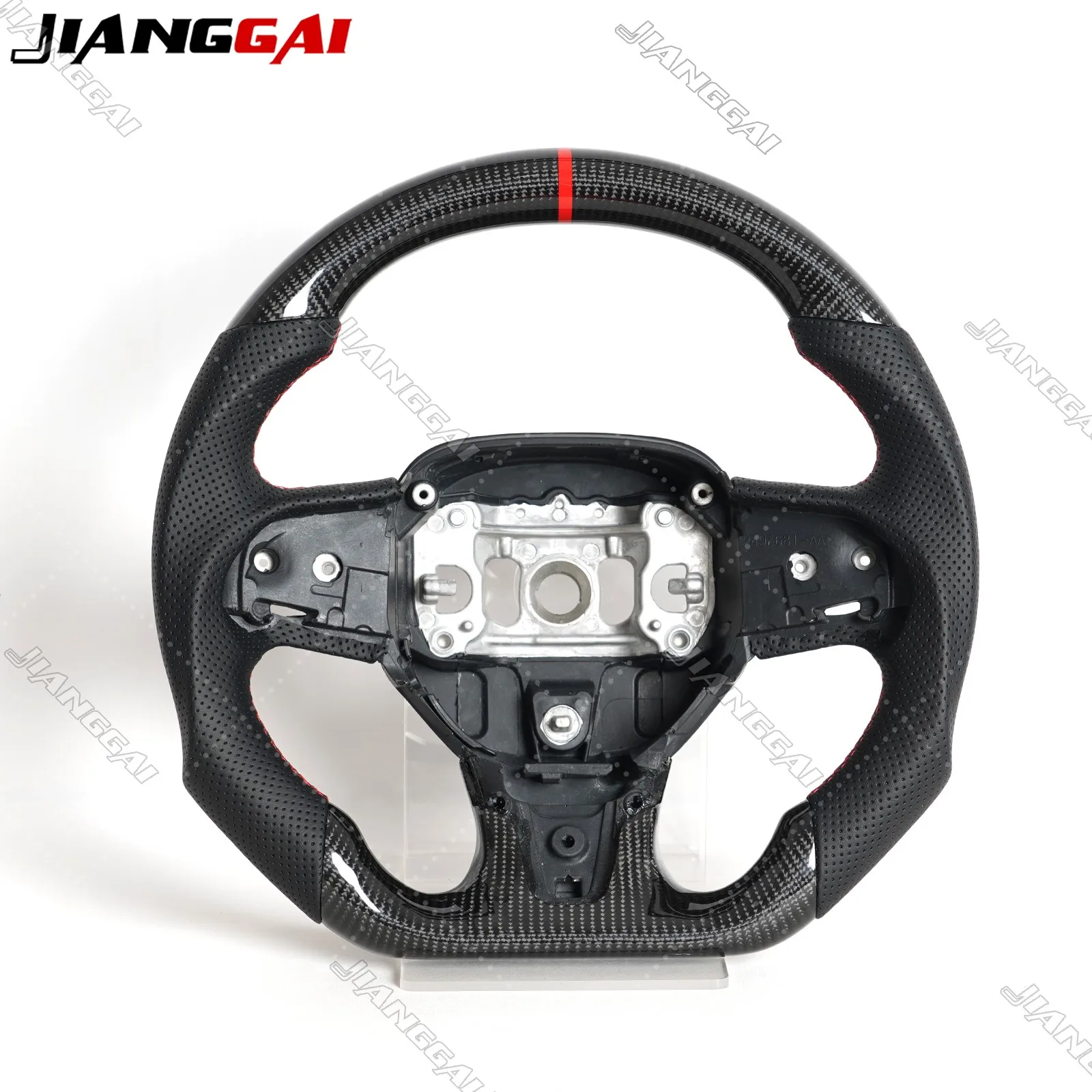 

Спортивный руль из настоящего углеродного волокна для Chrysler 300 300C 2015-2023, автомобильные аксессуары, руль из углеродного волокна