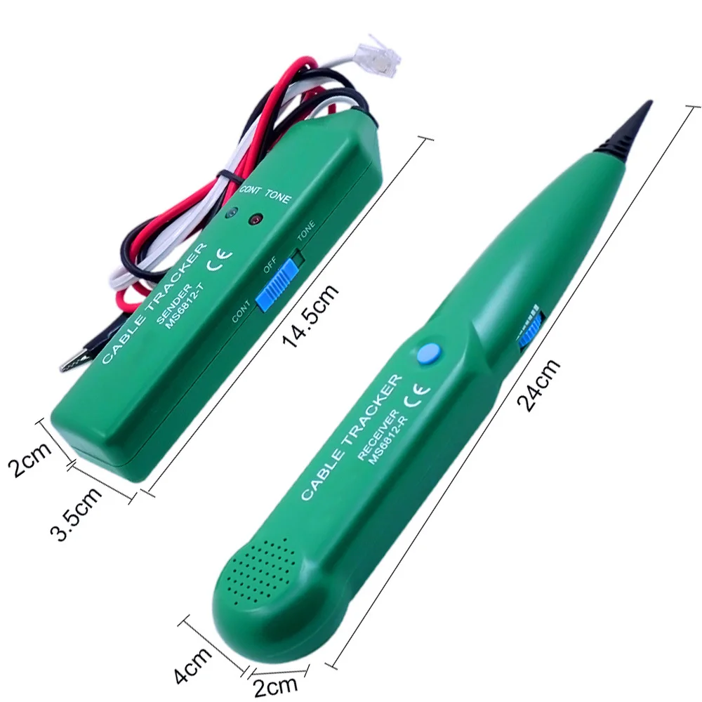Imagem -02 - Cabo Rastreador Tester Linha Profissional Detector Lan Utp Stp Telefone Wire Tracer Breakpoint Localização Diagnosticar Tom Ms6812