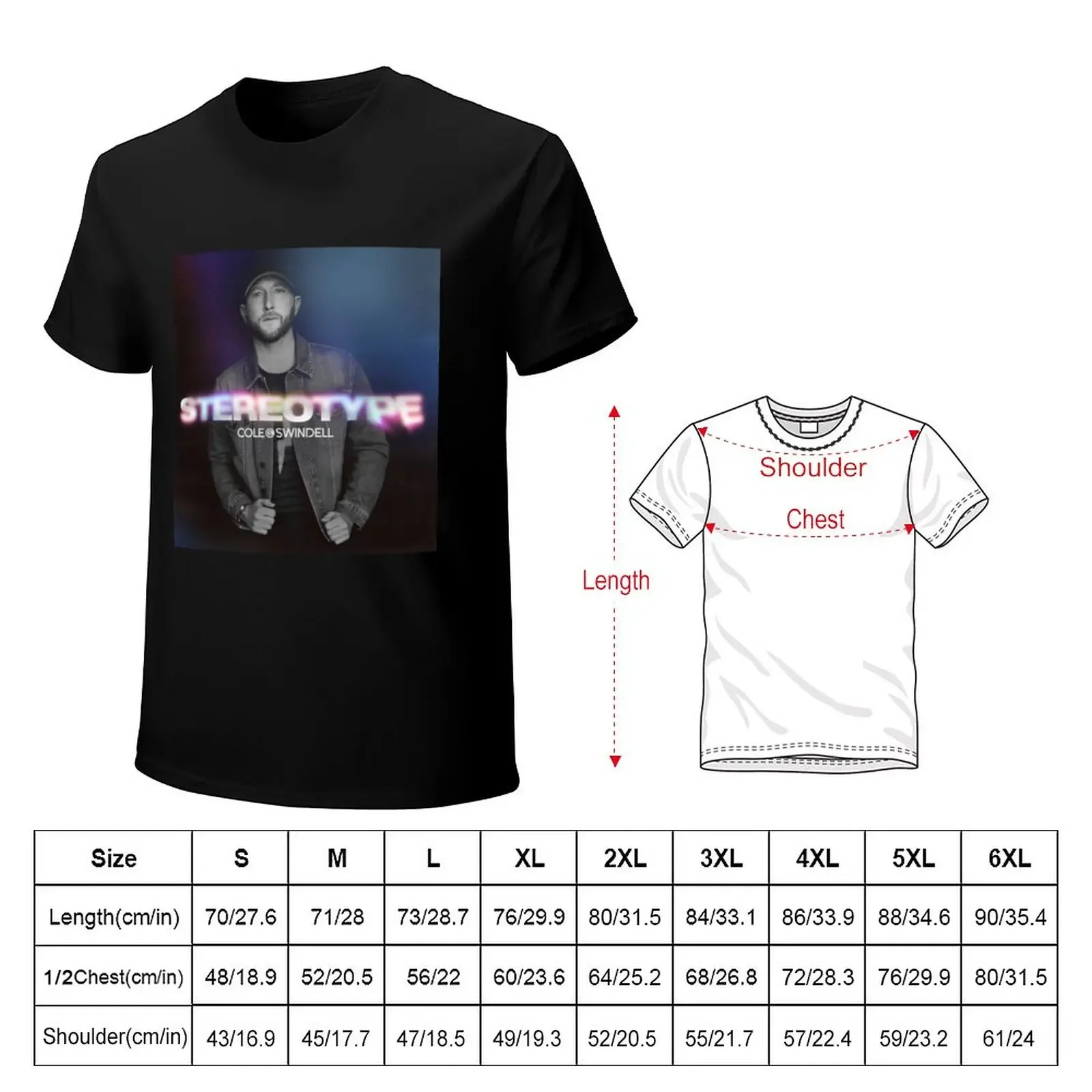 Cole Swindell stereotype T-Shirt kawaii clothes sweat mens graphic t-shirts