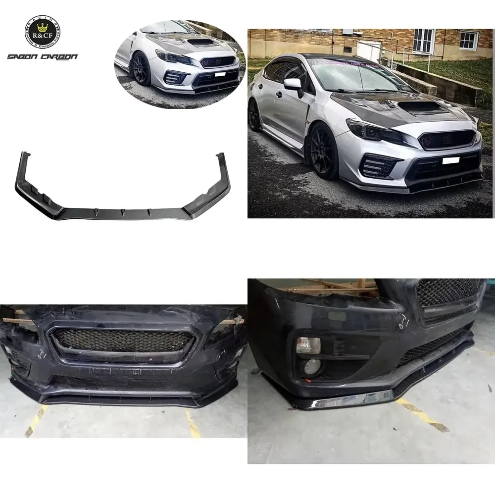 

MP Style Carbon Fiber Front Bumper Lip Splitter Spoiler for Subaru WRX STI 2015-18