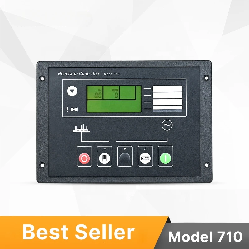 POPULACE Genset Remote Controller  Deep Sea DSE710 Generator Auto Start Control Panel Module LCD Deepsea Controller 710 DSE 710