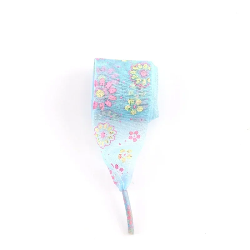 Snow Yarn Shoe Laces Printing Flat Shoelaces 2.5CM Width Ultra-thin Transparent Sports Shoelace Women Shoestrings 80/100/120CM
